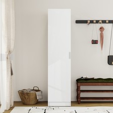 Modern White 1 Door Wardrobe