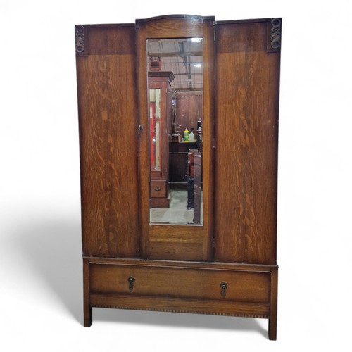 Antique oak wardrobe - antique,
