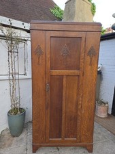 Solid Oak Antique Wardrobe
